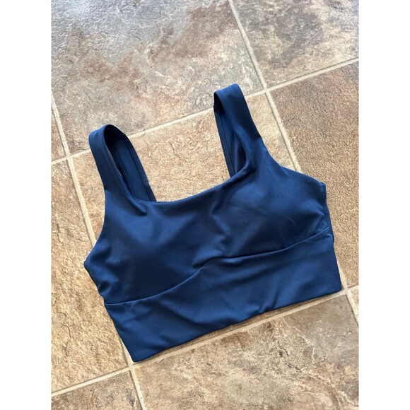 Gymshark Longline Sports Bra Navy Size Small - Picture 3 of 9